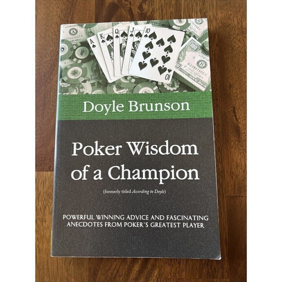 Poker Wisdom of a Champion by Doyle Brunson (2003, Trade Paperback) - Picture 1 of 4